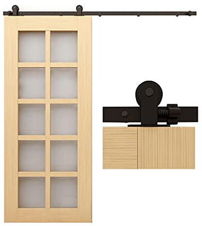 CCJH - Sistema de puerta corrediza (152 cm, 5 m), color negro