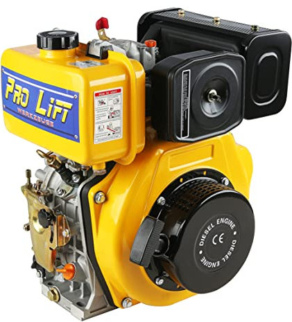 Pro-Lift-Werkzeuge Moteur diesel 4,4 kW 6 CV Démarreur électrique à corde manuelle Moteur à plaques vibrantes GoKart Tondeuse à gazon