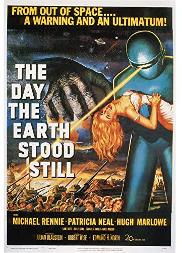 Fabulous Plakat Alt English-Film-Plakat Der Tag an dem die Erde stillstand Retro Vintage Film Kino 1 42x60cm