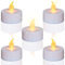 TEECOO 12 LED Velas Velas CR2032 pilas velas sin llama,Velas de té,Velas LED,Velas parpadeantes sin Llama,Velas Artificiales realistas a Pilas con luz Amarilla cálida,12pcs