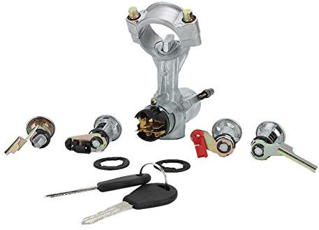 Interruptor de Llave de Encendido, Interruptor de Coche Interruptor de Llave de Encendido de Aleación de Aluminio para Gq Y60 Cerradura Puerta de Granero de 2 Puertas 88-98