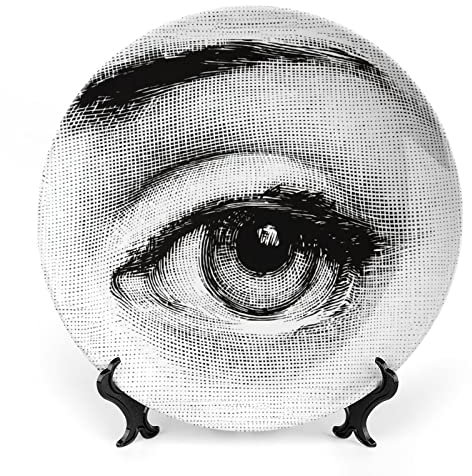 Lina Cavalieri - Piatto decorativo Fornase per il trucco del viso, decorazione da appendere alla parete, con staffa e speciale gancio a molla, stile - 11,7 cm