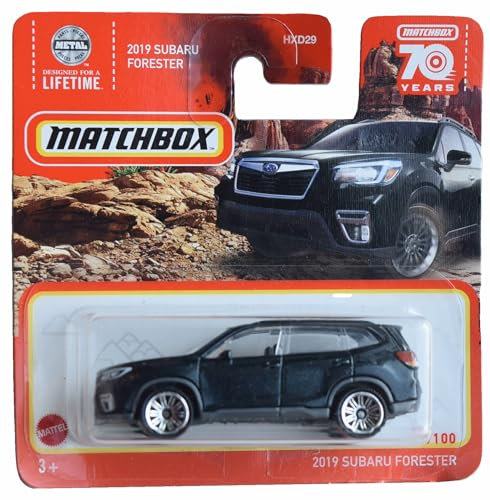 Matchbox 2019 Subaru Forester Black 88/100 Short Card