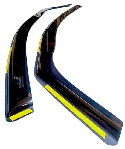 BWS Wind Deflectors for Audi A3 / S3 8P MK2 2003-2012 3 Door Hatchback 2pcs Set - Keep Your Car Ventilated in Rain - Reduce Wind Turbulence - Dark Tinted In Channel