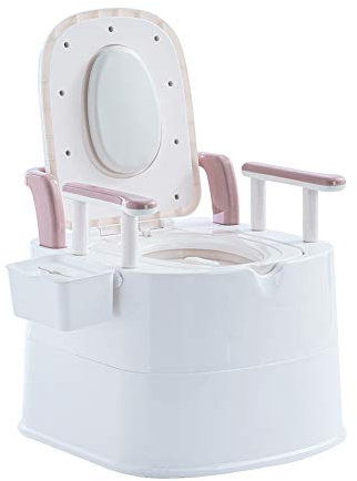 Armrests Storage Box Household Toilet for The Elderly. Portable and multifunctional toilet for adults, children, pregnant women. Easy to move and use.