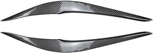 DEHIWI 2 STÜCK Auto Scheinwerfer Augenbrauen Abdeckung Augenlider Aufkleber Trim Kompatibel für BMW F87 M2 F22 F23 220i 228i 230i M235i M240i 2014-2022, Scheinwerferblenden,- Carbon Look