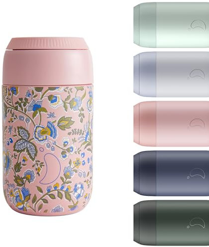Chilly's Series 2 Coffee Cup - Tight seal, No Sweating - BPA-Free Stainless Steel - Reusable - Double Walled, Vacuum Insulated - Liberty - Kazusa, 340ml