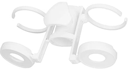 Portabicchieri per Ombrellone da Spiaggia Portabicchieri per Ombrellone Sospeso Leggero e Resistente per Viaggi in Spiaggia Bianco
