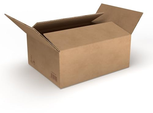 RaKuPack Versandkarton 25 Stück Faltkarton 250x200x100mm Innenmaß (25x20x10cm) Verpackungskarton Warensendung Karton braun Faltschachtel Pappkarton Paket Versandschachtel Kartonage verschiedene Größen