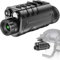 Dowesyeen HD Monokulares Nachtsichtgerät, 3000 mAh Wiederaufladbares Nachtsichtgeräte für Kopfmontage, 6 X Zoom Nachtsicht 300m, 4 Stufen Dual IR 850 940 nm für Jagd Tierbeobachtung Camping