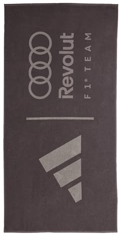 adidas Unisex Audi Revolut F1 Team Towel Towel, Grey strata, One Size