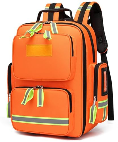 Notfallrucksack, Erste Hilfe Rucksack, Rettungsrucksack, Professional First Aid Backpack Reflektierender, Großer Kapazität Für Camping, Radfahren, Ausflüge, Kindertagesstätte