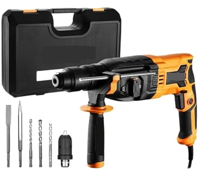 Hammer Drill Rotary Hammer Drill with BMC Box 600W-1000W Electric Hammer Impact Drill 6pcs Accessories