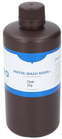 LICAEVEY Wasserwaschbares Hochauflösendes 3D-Druckharz für Schmuck, Transparent, 1 Kg, 80 Shore-Härte