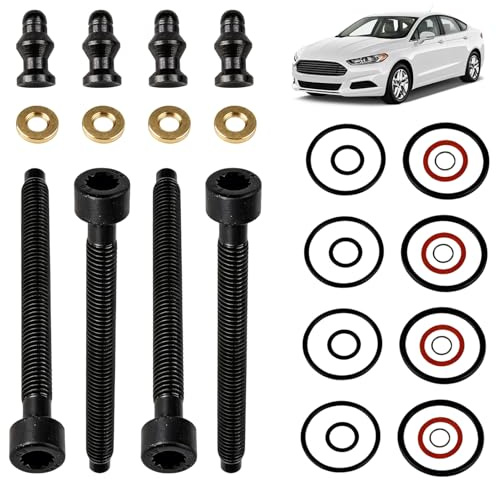 4 kit de Juntas de Inyector para 1.9 TDI 2.0 tdi, 038103385A 1417010997 | Reparación de Sellos de Inyección de Combustible compatible con ARL, ASZ, BEW, BJB, BKD, BMN AZV