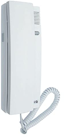 NEXTRADEITALIA CF da 1 PZ Citofono Universale Bianco Audio Bi-Direzionale, Apertura Elettrica e Design Compatto per Impianti Tradizionali