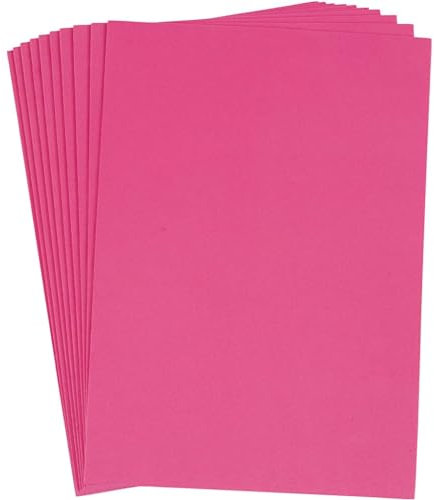 Fogli in schiuma EVA, formato A4, 21 x 30 cm, spessore 2 mm, rosa, 10 fogli