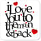 I Love You To The Moon & Back Wooden Coaster Valentines Day Gift