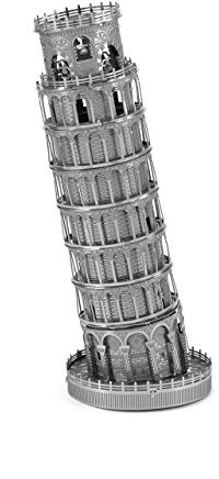 Fascinations Metal Earth ICX015 - 502862, Schiefer Turm von Pisa, Konstruktionsspielzeug, 1 Metallplatine, ab 14 Jahren