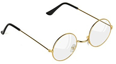 DEGUISE TOI Weihnachtsmann-Brille für Erwachsene - Gold