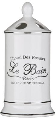 Premier Housewares Le Bain Toothbrush Holder - White Ceramic