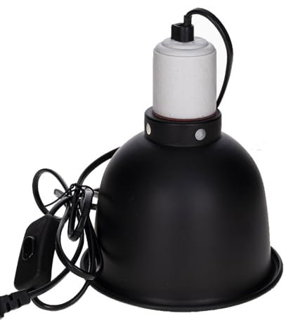 Reptiles Planet - Black Clamp 14 - Support d'Ampoule à Pince pour Terrarium - Ø 14 cm - H 16 cm