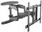 Intec brackets Professional Double Arm Extra Strong Slim Fitting (Just 50mm Gap) Swivel and Tilt TV Wall Bracket Fits 40-75 TVs with Long 520mm Reach