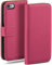 moex Book Case für iPhone 6s / iPhone 6 Handyhülle mit Kartenfach, Hülle klappbar 360 Grad Schutzhülle, Klapphülle Flip Case Cover, PU Leder Handytasche Lederhülle, Pink
