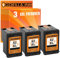 Gorilla-Ink 3 Tintenpatronen kompatibel mit HP 62 XL 62XL Black wiederaufbereitet für Envy 5640 5643 5540 5545 5544 5548 5646 7640 OfficeJet 250 Mobile 200 5740 5742 5744 (schwarz, 3er-Pack)