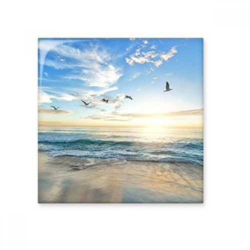 Ocean Sand Beach Light Bird Sea Picture Ceramic Bisque Tiles Bathroom Decor Kitchen Ceramic Tiles Wall Tiles