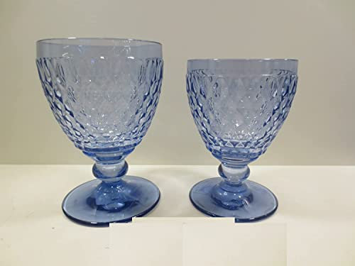Villeroy Boch Lot de 8 verres Boston Bleu (4 Acqua 021 E 4 Vino 031)