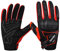 BOODUN Motorrad Handschuhe für Männer/Frauen Vollfinger Radfahren Handschuhe Atmungsaktiv Motorad Handschuh - Rot - L