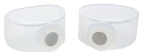 1 Paar Halte Schlank Gesundheit Abnehmen Fit Verlust-Gewicht-Silikon-magnetischen Zehe-Ring Transparent