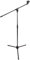 RockJam RJMS100 Boom Microphone Stand with Microphone Clip Black