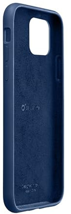 cellularline Sensation Blau Backcover Soft Touch Silikon Case Cover mit weichem kratzfestem Mikrofaser-Innenfutter passend für Apple iPhone 11 PRO