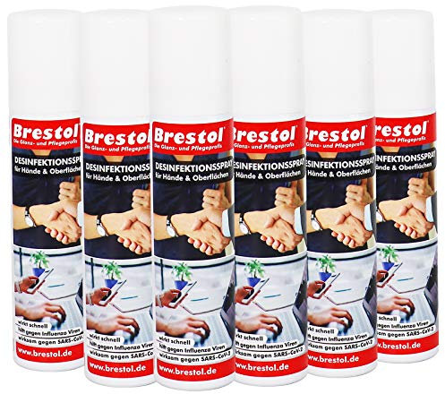 Desinfektionsspray to go 6x 100 ml (7546.6) - Handdesinfektion Oberflächendesinfektion Desinfektionsmittel flüssig Desinfektion