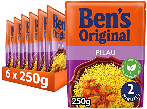 Ben's Original Pilau Microwave Rice, Bulk Multipack 6 x 250 g pouches