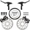 Chooee Bicycle Mechanical Disc Brake Set,Mountain Bike Front and Rear Line Pulling Brake Caliper For MTB ZYZS01