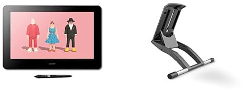 Wacom Cintiq Pro 16, la Tablette Graphique avec Résolution 4K pour Les Designers et Artistes Professionnels + Socle réglable Cintiq 16