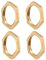 sourcing map G1/2 Lock Nut, Hex Brass Female Locknut for Plumbing 4pcs