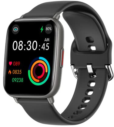 Smart Watch for Men Women Fitness Tracker with Heart Rate Blood Pressure Sleep Monitor Step Tracker IP68 Waterproof Pedometer 24 Sport Modes Smartwatch for Android iOS Phones