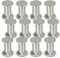 Randaco 12x Aluminium Möbelfüße Höhe 120mm, Möbelbeine Belastbar bis 250 Kg, Runde Tischfuß Sofafüße, für Möbel Küchenschränke