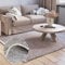 MY-RUG Wollteppich Wohnzimmer 230 x 160 cm, Roshni, Creme, grau, beige, handgewebt, Naturprodukt, Wohnzimmerteppich flach gewebt aus Wolle
