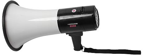 40-Watt-Power-Megaphon-Lautsprecher mit Eingebautem Wiederaufladbarem Akku, Tragbares Megaphon-Bullhorn, Lauter Megaphon-Bullhorn-Lautsprecher Unterstützt und Wiedergabe für
