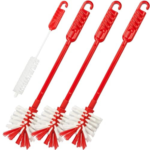 zederle 3X Mixtopf-Spülbürste & 1x Messerbürste, Reinigungsbürste für Thermomix, Monsieur Cuisine, Bosch Cookit, Messerbürste für Thermomix, Reinigungsbürsten für Mixtöpfe – Made in Germany