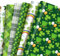 DodelyGz 12 x St. Patrick's Day Geschenkpapier