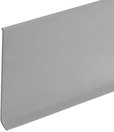 QUARKZMAN 18m x 12cm Rivestimento per Battiscopa Rivestimento Flessibile per Modanatura Flessibile per Pareti Staccabili e Incollabili Grigio