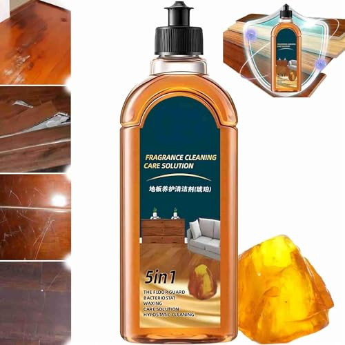 Floor Cleaner, Dual-Action Stain & Odor Remover, Protects Natural Floor Finishes,16.9 Oz Hardwood Floor Polish and Restorer, Natural Shine, Removes Scratches, Leaves Protective Layer (1pcs)