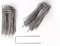 (100 Stück) Erdanker aus Stahl Unverzinkt - 250 mm Lang, 70 mm Breit, Ø 4 mm - Bodenanker für Unkrautvlies, Kunstrasen, Garten - Erdnägel Heringe Stabil