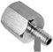 PIUHRKLEVD M10 Female to M10 12 1/8 1/4 3/8 BSPP BSPT Male Hex Reducer Bushing 304 Stainless Adapter High Pressure for Pressure Gauge (M10x1.25 Female,M10x1 Male)